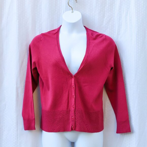 George Size XL (16/18) pink deep v button front cardigan - Picture 1 of 12